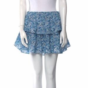 Loveshackfancy x Liberty of London Floral Ruffle Mini Skirt L Orig $295